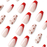Press-On Nail Set Christmas Motifs Long-Lasting & Easy Application