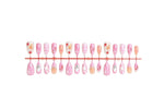 Press-On Nail Set Festive Christmas Designs Damage-Free