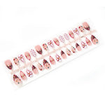 Press-On Nail Set Festive Designs Glue-Free & Reusable