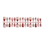 Press-On Nail Set Festive Glitter Non-Toxic Easy Application