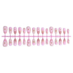 Press-On Nail Set Floral Embellished Adhesive Backing & Multiple Sizes