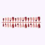 Press-On Nail Set Gift-Themed Designs & Easy Application