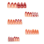 Press-On Nail Set Gingerbread Holiday Peel & Stick