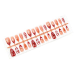 Press-On Nail Set Gingerbread Holiday Peel & Stick