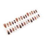 Press-On Nail Set Holiday Designs Damage-Free Removal