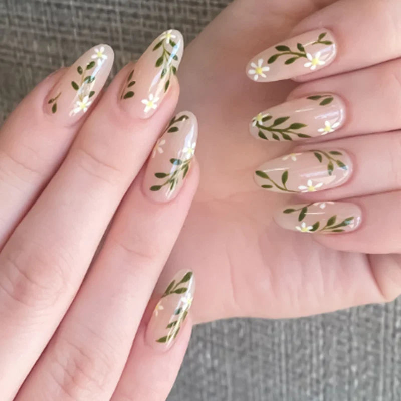 Press-On Nail Set Holiday Designs Gel Polish & Buffing Strips
