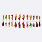Press-On Nail Set Holiday Designs & Multiple Sizes
