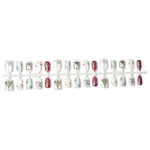 Press-On Nail Set Holiday Designs No Glue Flexible Fit
