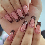 Press-On Nail Set Holiday Designs No-Glue & Lightweight