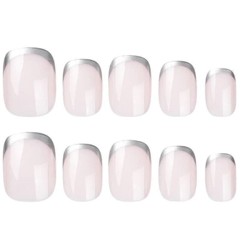 Press-On Nail Set Holiday Designs No-Glue & Lightweight