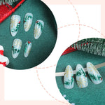 Press-On Nail Set Holiday Designs Peel And Stick