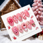 Press-On Nail Set Holiday Designs Peel & Stick