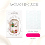 Press-On Nail Set Holiday Motifs Peel & Press