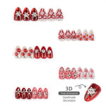 Press-On Nail Set Holiday-Themed Self-Adhesive Comfortable Fit