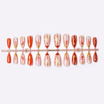 Press-On Nail Set No Glue Winter Motifs Assorted Sizes