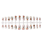 Press-On Nail Set Peel-And-Stick Reusable Christmas Designs