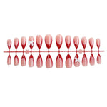 Press-On Nail Set Pre-Decorated & Reusable