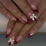 Press-On Nail Set Pre-Decorated & Reusable