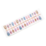 Press-On Nail Set Ten Festive Designs Non-Toxic