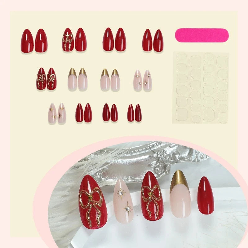 Press-On Nails 3D Embellished Self-Adhesive