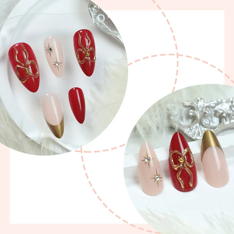 Press-On Nails 3D Embellished Self-Adhesive
