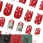 Press-On Nails Christmas Acrylic Set of 24