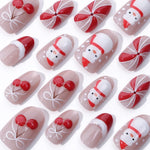 Press-On Nails Christmas Designs Self-Adhesive & Multiple Sizes