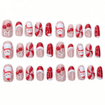 Press-On Nails Christmas Designs Self-Adhesive & Multiple Sizes