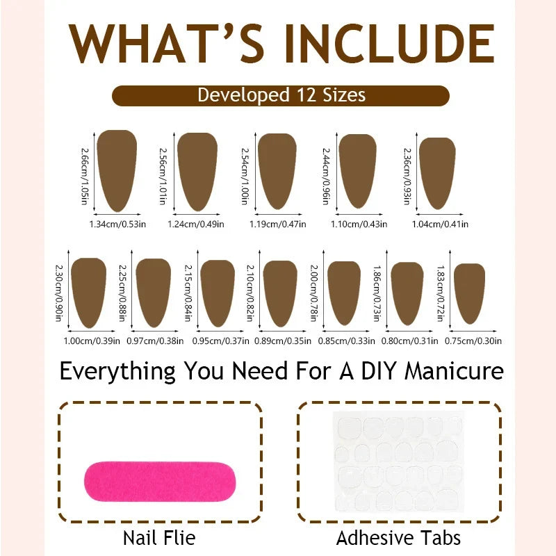 Press-On Nails Christmas Glitter Easy Application