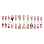 Press-On Nails Christmas Glitter Easy Application