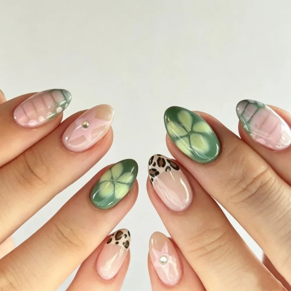 Press-On Nails Festive Designs Buffing Strips & Gel Polish