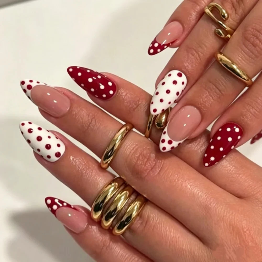 Press-On Nails Festive Designs Buffing Strips & Gel Polish