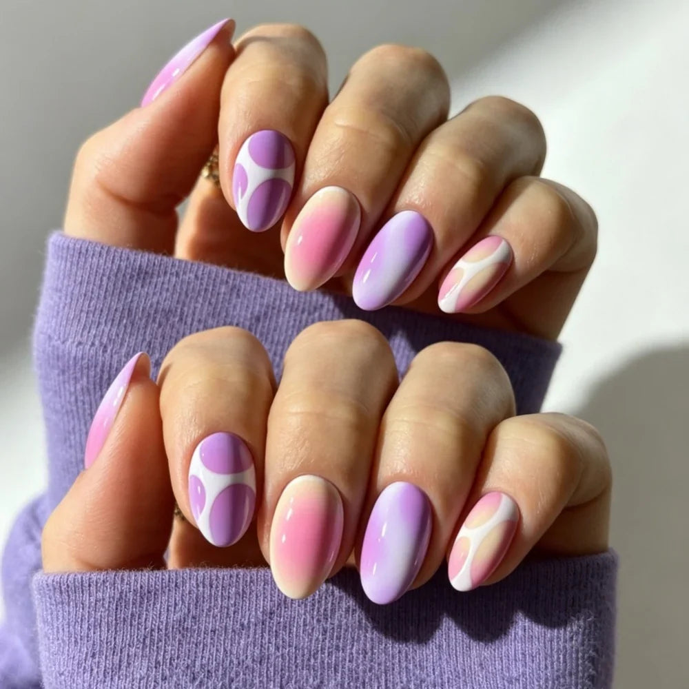 Press-On Nails Festive Designs Buffing Strips & Gel Polish