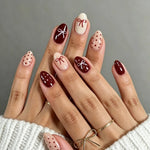 Press-On Nails Festive Designs Gel Polish & Buffing Strips