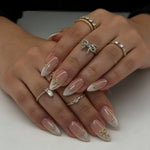 Press-On Nails Festive Designs Gel Polish & Buffing Strips