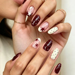 Press-On Nails Festive Designs Gel Polish & Buffing Strips