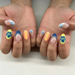 Press-On Nails Festive Designs Gel Polish & Buffing Strips