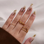 Press-On Nails Festive Holiday Designs Chip Resistant