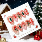 Press-On Nails Festive Holiday Designs Custom Fit