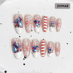 Press-On Nails Festive Holiday Designs Flexible Fit & Long-Lasting