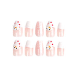 Press-On Nails Festive Snowman Design Self-Adhesive & Seamless Fit