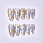 Press-On Nails Holiday Designs Adhesive Backing & Reusable