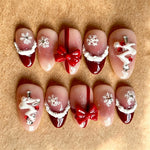Press-On Nails Holiday Designs & Adhesive Tabs