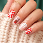 Press-On Nails Holiday Designs Gel Finish & Strong Adhesive