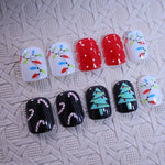 Press-On Nails Holiday Designs High-Shine Versatile Fit