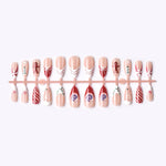 Press-On Nails Peel-And-Stick Festive Designs Comfort Fit