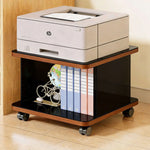 Printer Stand Open Storage Shelf Swivel Casters With Locking Brakes