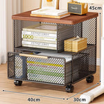 Printer Stand Open Storage Shelf Swivel Casters With Locking Brakes