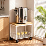 Printer Stand Two-Tier Mesh Compact Organizer