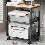 Printer Stand Two-Tier Mesh Compact Organizer